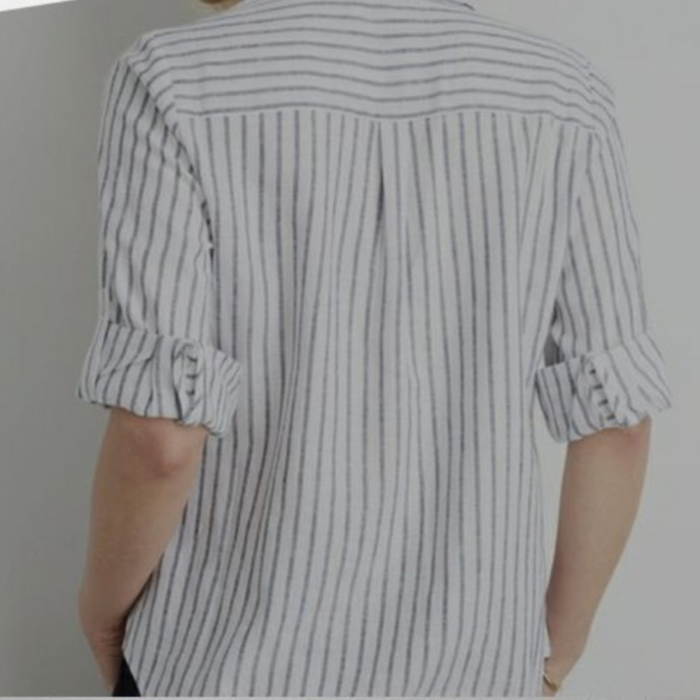 Liz Claiborne Striped High Low Tunic Long Sleeve - Picture 9 of 9